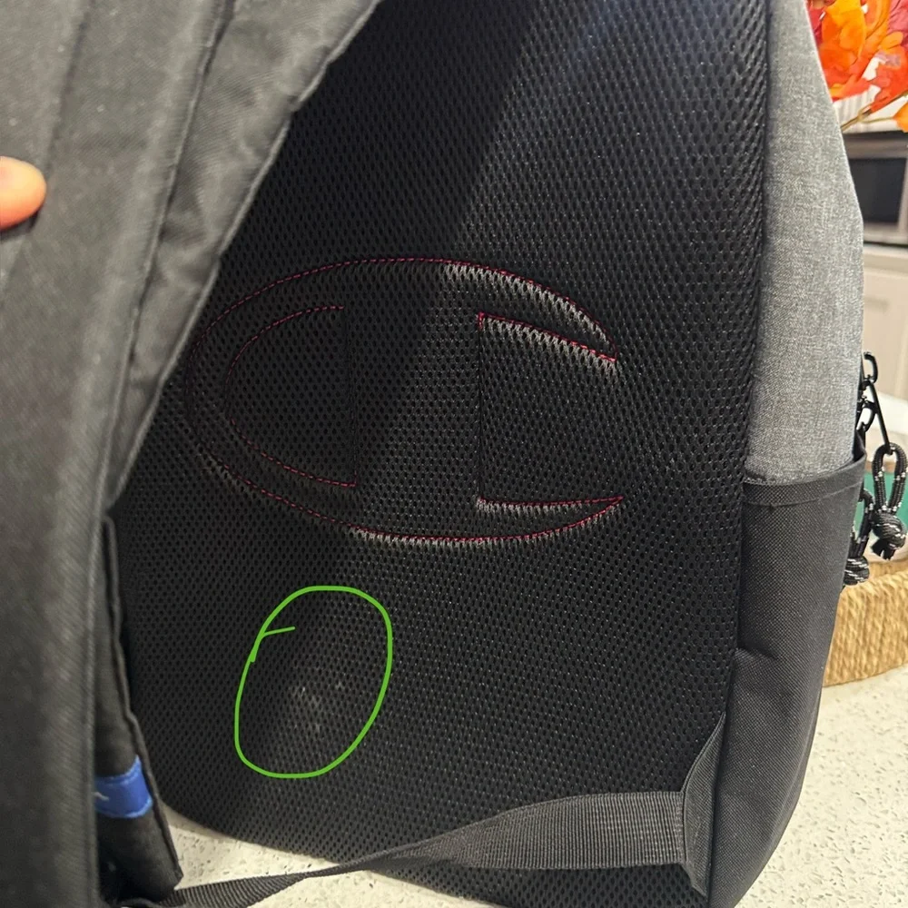 🖤Champion Gray W/black Bottom Manuscript Backpack